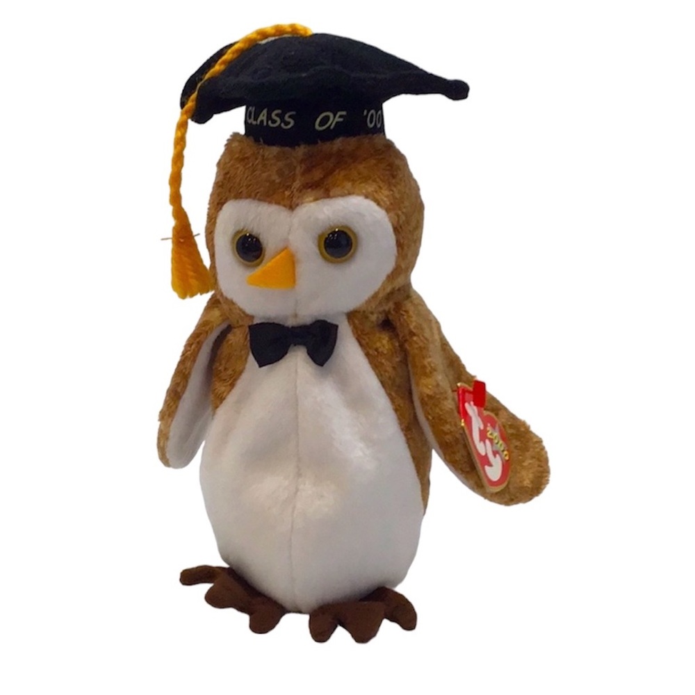 🌺 FREE with any purchase ⭐️ 2000 TY “Wisest” Beanie Baby Owl